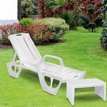 Baštenska ležaljka Florida, bela CU 218108-1 Baštenska ležaljka Florida, bela CU 218108-1